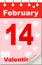 Valentine\'s calendar