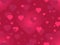 Valentine`s day. 14 February. Seamless pattern with hearts blurred. Festive background for greeting card, banner and poster