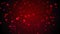 Valentine\\\'s day abstract background  flying red hearts and particles valentines background concept. 3d rendering