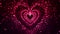 Valentine\\\'s day abstract background  flying red and pink hearts and particles valentines background concept. 3d rendering