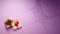 Valentine`s day, anniversary gift background with large negative space. Shiny red heart in a fancy gift box. Digital render
