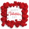 Valentine`s Day background with hearts design