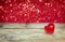 Valentine`s day background with transparent heart
