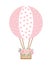 Valentine`s Day. Balloon, flowers, lettering. Greeting love cards.