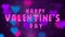 Valentine`s day balloons on abstract background