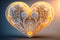 Valentine\'s day beautiful lighting heart shape