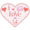 Valentine\\\'s day, birthday. Romantic symbols