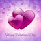 Valentine\'s Day bright heart poster