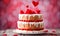 Valentine\\\'s Day cake, sweet celebration