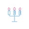 Valentine`s day, candlestick, candle icon. Can be used for web, logo, mobile app, UI, UX