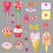 Valentine\'s Day Candy Watecolor Set