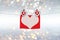 Valentine`s day card with hearts and space to write love letter, text