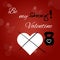 Valentine\'s day card with kettlebell