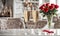 Valentine\\\'s Day champagne glasses on romantic table