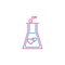 Valentine`s day, chemistry, love, hearts icon. Can be used for web, logo, mobile app, UI, UX