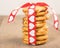 Valentine\'s Day cookies tied up with heart ribbon