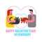 Valentine\\\'s day Feline Love. Cat owners are having a date. Meeting pets. Meeting with lovers. Hands in shape of heart.