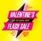 Valentine`s Day Flash Sale banner