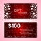 Valentine`s Day gift voucher, discount coupon