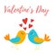 Valentine`s day greeting romantic card