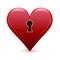 Valentine\'s day heart keyhole