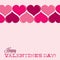 Valentine\'s Day heart line card