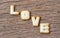 Valentine\'s Day,LOVE word composed of with cookies letters