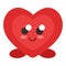 Valentine`s Day. Lovely heart for a single person
