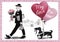 Valentine\\\'s Day. A man goes to his beloved woman.