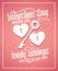 Valentine`s day massive sale typographic design.