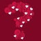Valentine s day paper heart question mark romantic willyou marry