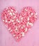 Valentine\'s Day pink and white jelly candy