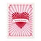 Valentine s day postage stamp, for postcard, mail envelope. Heart, With Love, retro, vintage, vector, isolated