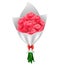 Valentine`s day Red roses bouquet isolated