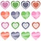 Valentine s Day Retro Hearts Collection