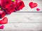 Valentine\\\'s Day Roses, Romantic Red Blooms with Copy Space