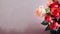 Valentine\\\'s Day Roses, Romantic Red Blooms with Copy Space