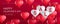 Valentine`s day sale,Template Banner,Hearts Balloons