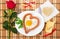 Valentine\'s Day. Sausage in the form of heart