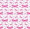 Valentine`s Day seamless pattern. Bows endless background. Pink Ribbon Repeating texture. Holiday wallpaper, paper