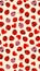 Valentine's Day-themed pattern of ladybugs and red hearts on a light background