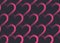 Valentine's Day Vector Dotted Linear Pink Hearts Aesthetic Seamless Pattern