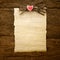 Valentine\'s Day or wedding parchment