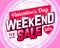 Valentine`s Day Weekend Sale banner