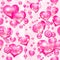 Valentine\'s rosy hearts