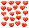 Valentine\'s set of heart emotions