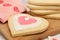 Valentine\'s Sugar Cookies Being Decorated