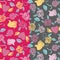 Valentine seamless pattern on a transparent background