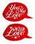 Valentine stickers.
