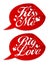 Valentine stickers.